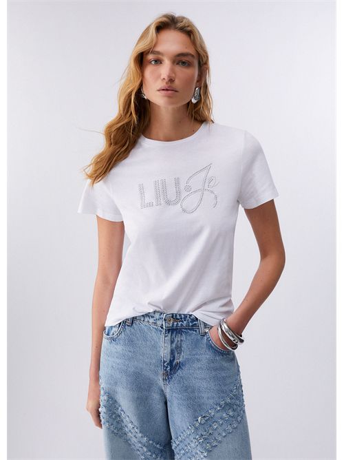 T-shirt con applicazioni LIU JO | WA6491JS923/P9353